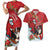 Switzerland Christmas Couples Matching Short Sleeve Bodycon Dress and Hawaiian Shirt Greater Swiss Mountain Dog Santa - Merry Xmas - Wonder Print Shop