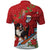 Switzerland Christmas Polo Shirt Greater Swiss Mountain Dog Santa - Merry Xmas - Wonder Print Shop