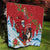 Switzerland Christmas Quilt Greater Swiss Mountain Dog Santa - Merry Xmas