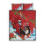 Switzerland Christmas Quilt Bed Set Greater Swiss Mountain Dog Santa - Merry Xmas