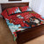 Switzerland Christmas Quilt Bed Set Greater Swiss Mountain Dog Santa - Merry Xmas