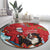 Switzerland Christmas Round Carpet Greater Swiss Mountain Dog Santa - Merry Xmas