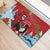 Switzerland Christmas Rubber Doormat Greater Swiss Mountain Dog Santa - Merry Xmas