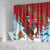 Switzerland Christmas Shower Curtain Greater Swiss Mountain Dog Santa - Merry Xmas