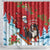 Switzerland Christmas Shower Curtain Greater Swiss Mountain Dog Santa - Merry Xmas