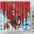 Switzerland Christmas Shower Curtain Greater Swiss Mountain Dog Santa - Merry Xmas