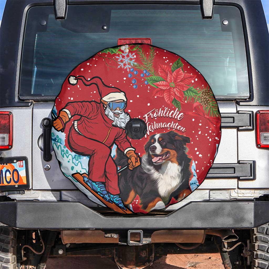 Switzerland Christmas Spare Tire Cover Greater Swiss Mountain Dog Santa - Merry Xmas