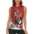 Switzerland Christmas Women Sleeveless Polo Shirt Greater Swiss Mountain Dog Santa - Merry Xmas