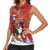 Switzerland Christmas Women Sleeveless Polo Shirt Greater Swiss Mountain Dog Santa - Merry Xmas