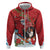 Switzerland Christmas Zip Hoodie Greater Swiss Mountain Dog Santa - Merry Xmas