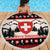 Switzerland Christmas Beach Blanket Merry Swissmas - Coat Of Arms Style - Wonder Print Shop