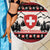 Switzerland Christmas Beach Blanket Merry Swissmas - Coat Of Arms Style - Wonder Print Shop