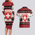 Switzerland Christmas Couples Matching Long Sleeve Bodycon Dress and Hawaiian Shirt Merry Swissmas - Coat Of Arms Style - Wonder Print Shop