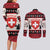 Switzerland Christmas Couples Matching Long Sleeve Bodycon Dress and Long Sleeve Button Shirt Merry Swissmas - Coat Of Arms Style - Wonder Print Shop