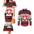 Switzerland Christmas Couples Matching Mermaid Dress and Long Sleeve Button Shirt Merry Swissmas - Coat Of Arms Style