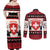 Switzerland Christmas Couples Matching Off Shoulder Maxi Dress and Long Sleeve Button Shirt Merry Swissmas - Coat Of Arms Style - Wonder Print Shop