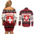 Switzerland Christmas Couples Matching Off Shoulder Short Dress and Long Sleeve Button Shirt Merry Swissmas - Coat Of Arms Style - Wonder Print Shop