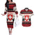 Switzerland Christmas Couples Matching Off The Shoulder Long Sleeve Dress and Hawaiian Shirt Merry Swissmas - Coat Of Arms Style - Wonder Print Shop