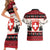 Switzerland Christmas Couples Matching Short Sleeve Bodycon Dress and Hawaiian Shirt Merry Swissmas - Coat Of Arms Style - Wonder Print Shop