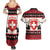 Switzerland Christmas Couples Matching Summer Maxi Dress and Hawaiian Shirt Merry Swissmas - Coat Of Arms Style - Wonder Print Shop