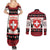 Switzerland Christmas Couples Matching Summer Maxi Dress and Long Sleeve Button Shirt Merry Swissmas - Coat Of Arms Style - Wonder Print Shop