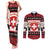 Switzerland Christmas Couples Matching Tank Maxi Dress and Long Sleeve Button Shirt Merry Swissmas - Coat Of Arms Style - Wonder Print Shop