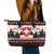 Switzerland Christmas Leather Tote Bag Merry Swissmas - Coat Of Arms Style - Wonder Print Shop