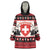 Switzerland Christmas Wearable Blanket Hoodie Merry Swissmas - Coat Of Arms Style