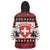 Switzerland Christmas Wearable Blanket Hoodie Merry Swissmas - Coat Of Arms Style