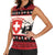 Switzerland Christmas Women Sleeveless Polo Shirt Merry Swissmas - Coat Of Arms Style