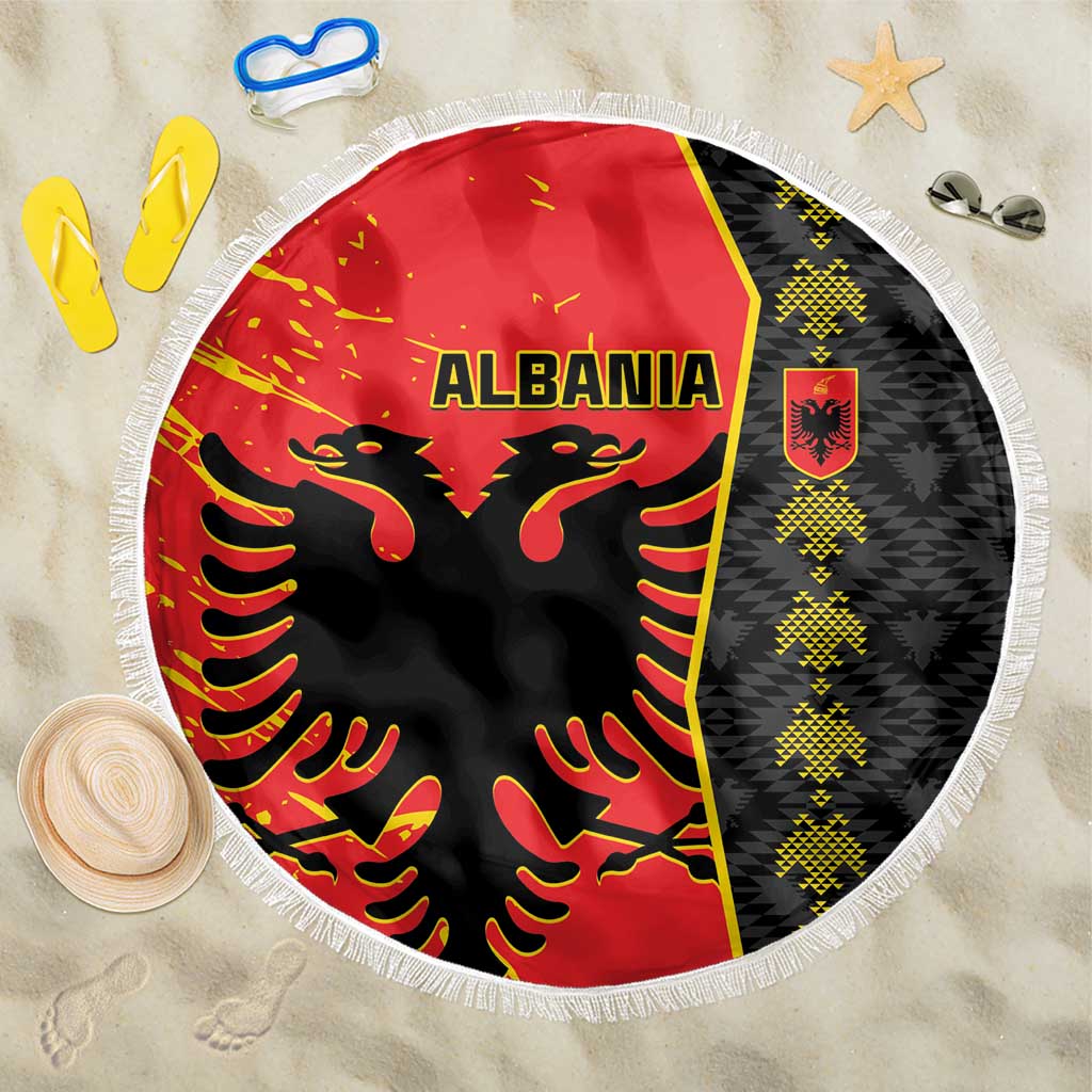 Albania Independence Day Beach Blanket Albanian Proud - Flag Color - Wonder Print Shop