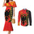 Albania Independence Day Couples Matching Mermaid Dress and Long Sleeve Button Shirt Albanian Proud - Flag Color