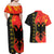 Albania Independence Day Couples Matching Off Shoulder Maxi Dress and Hawaiian Shirt Albanian Proud - Flag Color - Wonder Print Shop