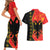 Albania Independence Day Couples Matching Short Sleeve Bodycon Dress and Hawaiian Shirt Albanian Proud - Flag Color - Wonder Print Shop