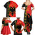 Albania Independence Day Family Matching Summer Maxi Dress and Hawaiian Shirt Albanian Proud - Flag Color - Wonder Print Shop