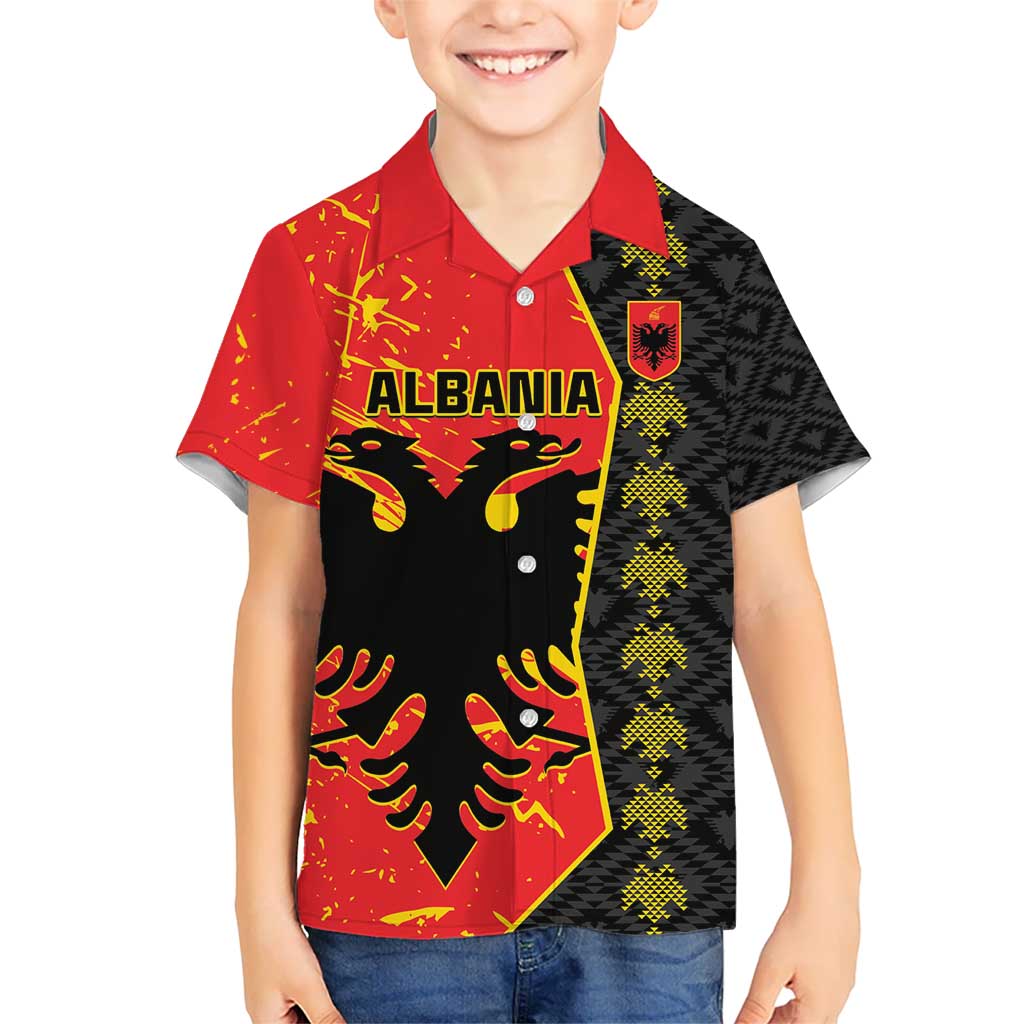 Albania Independence Day Kid Hawaiian Shirt Albanian Proud - Flag Color - Wonder Print Shop