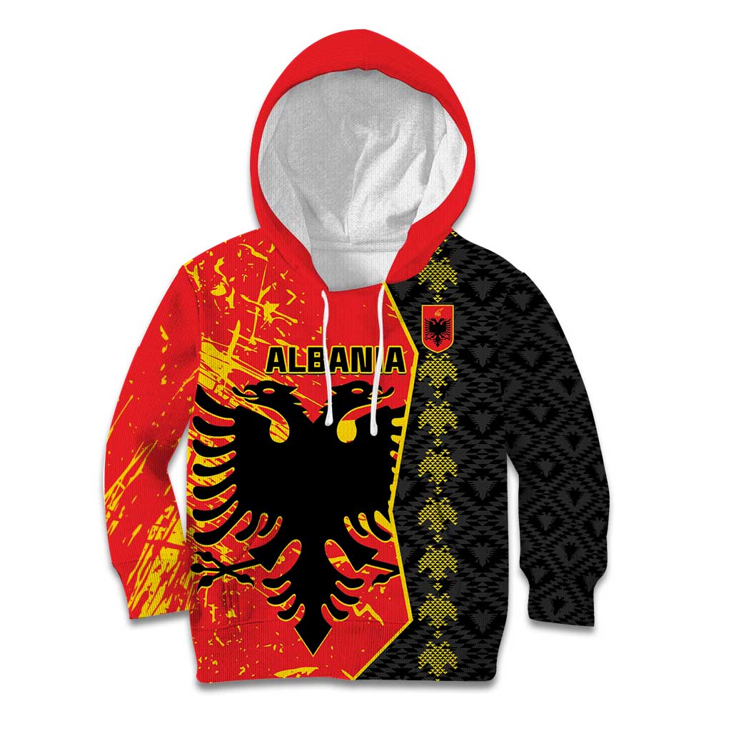 Albania Independence Day Kid Hoodie Albanian Proud - Flag Color - Wonder Print Shop