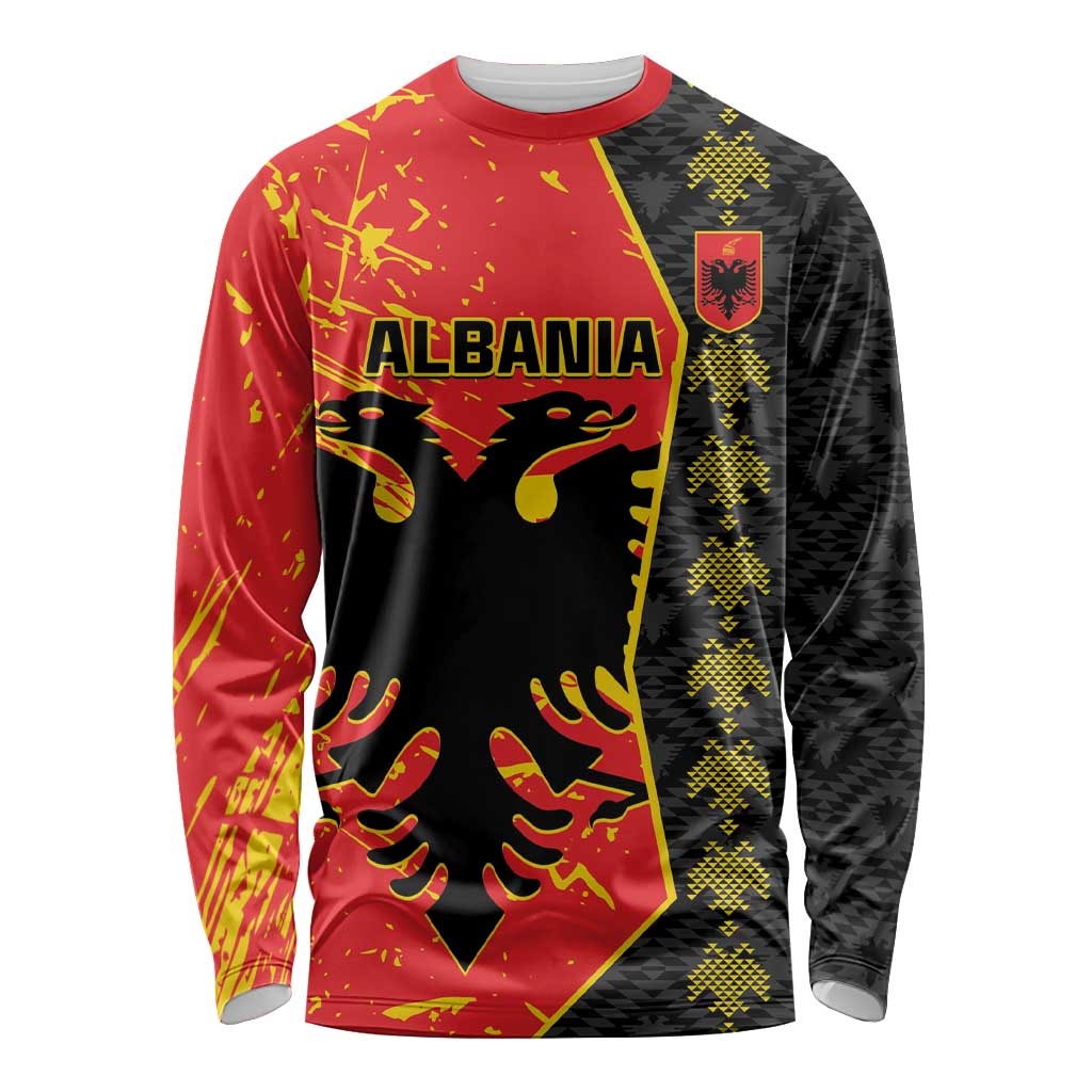 Albania Independence Day Long Sleeve Shirt Albanian Proud - Flag Color - Wonder Print Shop