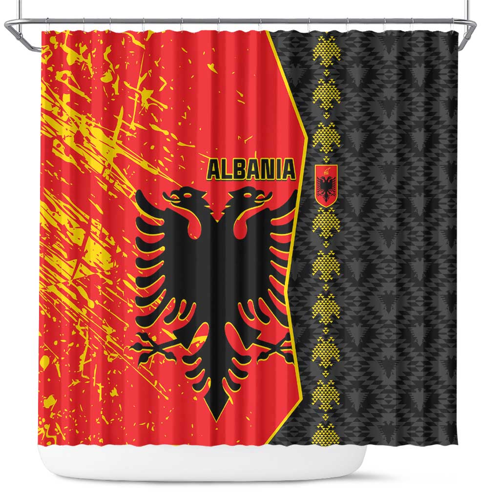 Albania Independence Day Shower Curtain Albanian Proud - Flag Color