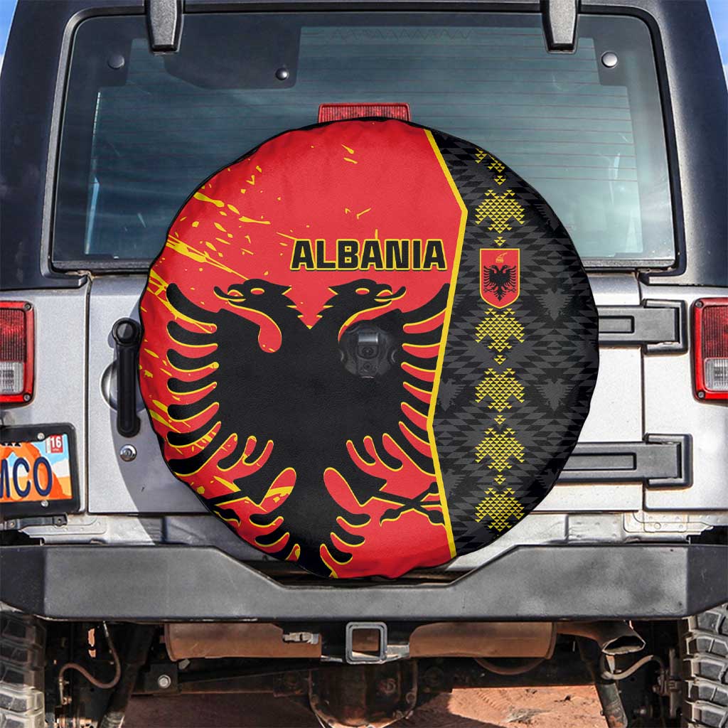 Albania Independence Day Spare Tire Cover Albanian Proud - Flag Color - Wonder Print Shop