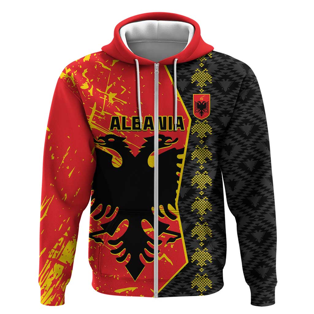 Albania Independence Day Zip Hoodie Albanian Proud - Flag Color - Wonder Print Shop