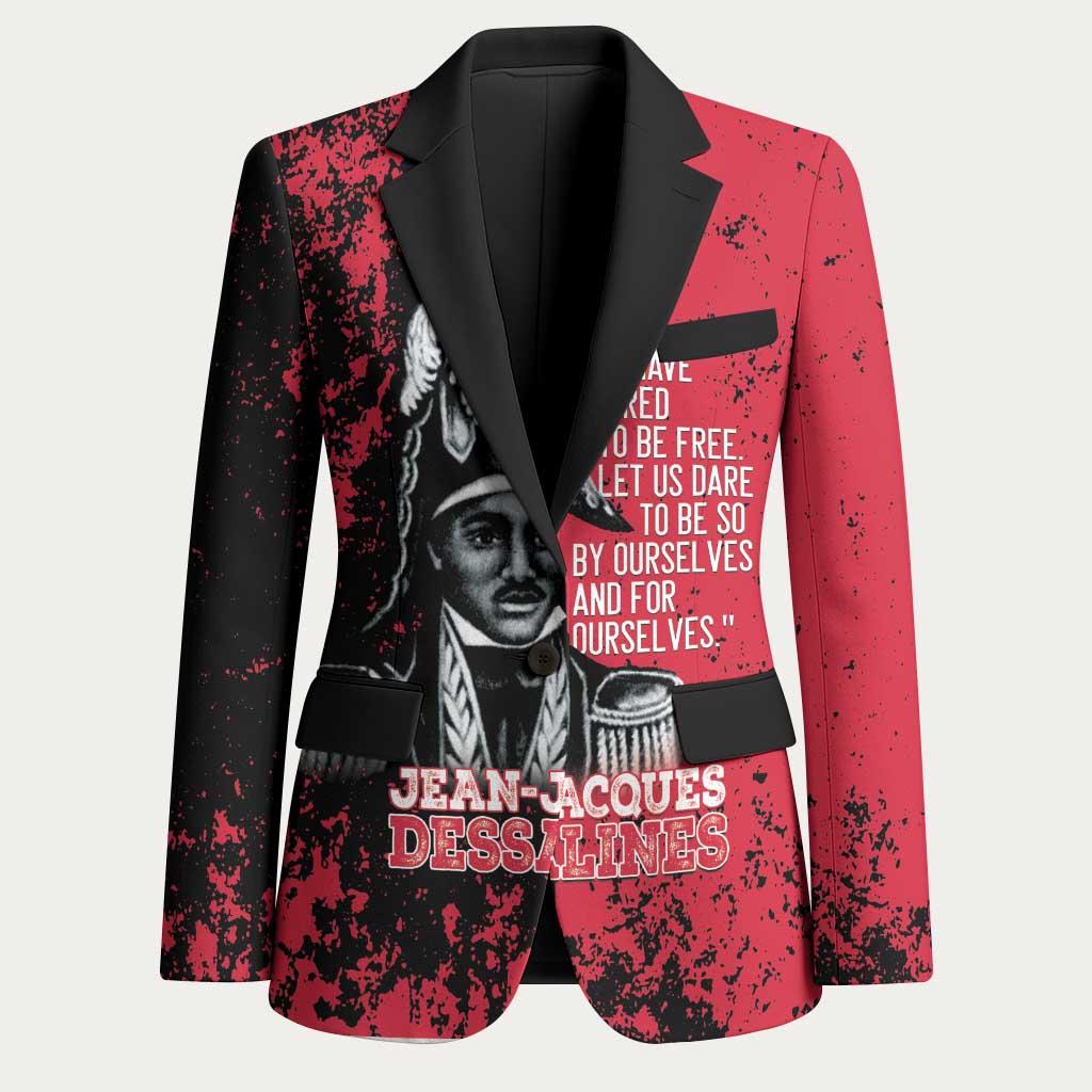 Personalized Jean-Jacques Dessalines Afro Haiti Blazer Emperor Of First Empire Grunge Style - Wonder Print Shop