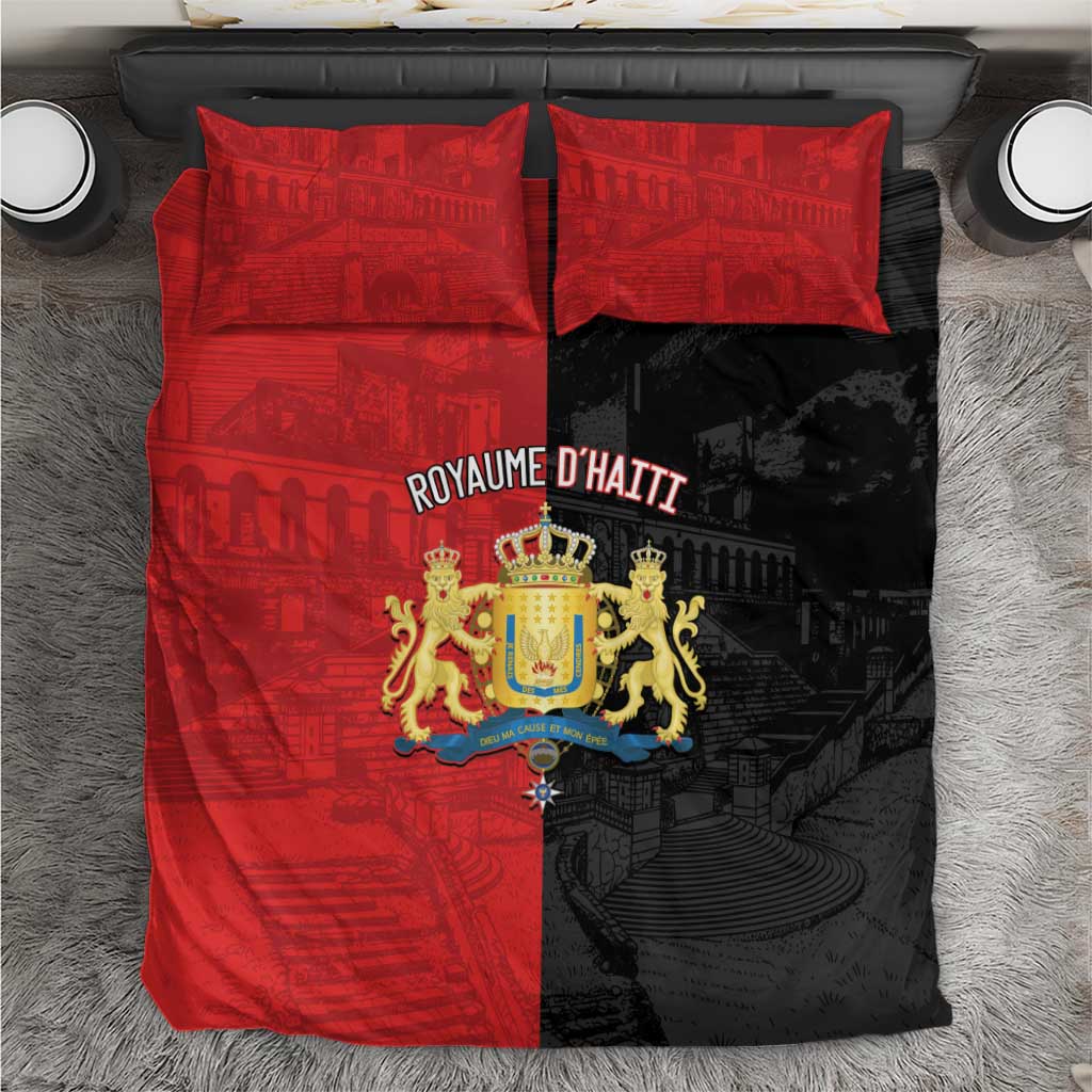 Kingdom of Haiti Bedding Set Sans-Souci Palace Flag Style - Wonder Print Shop