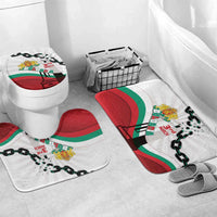 Bulgaria Liberation Day Bathroom Set Happy 3rd March Shipka Monument Curve Flag