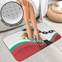 Bulgaria Liberation Day Bathroom Set Happy 3rd March Shipka Monument Curve Flag