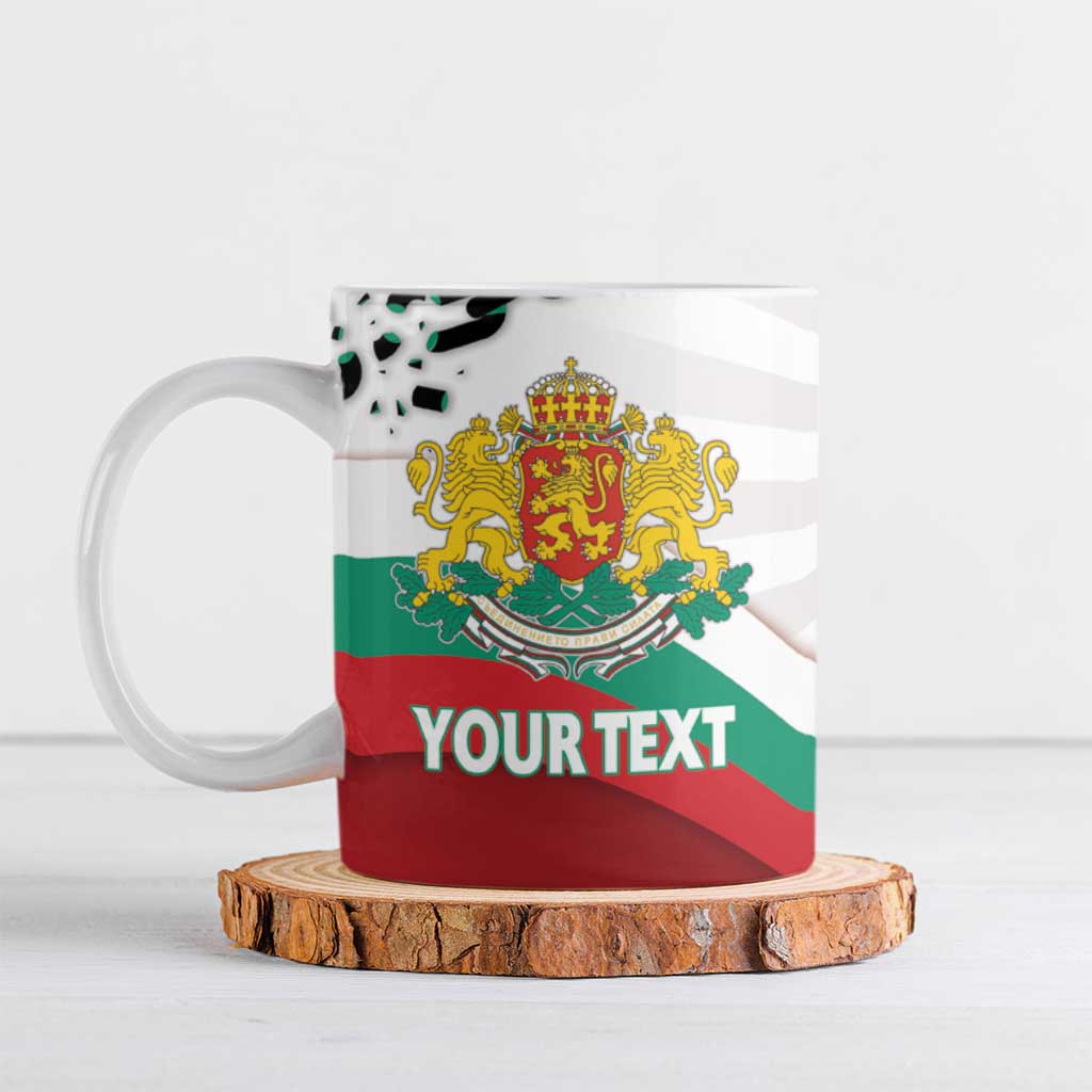 Personalized Bulgaria Liberation Day Ceramic Mug Happy 3rd March Shipka Monument Curve Flag