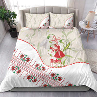 Baba Marta Bulgaria Bedding Set Martenitsa Snowdrop Shevitsa Folk Pattern
