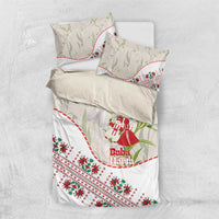 Baba Marta Bulgaria Bedding Set Martenitsa Snowdrop Shevitsa Folk Pattern
