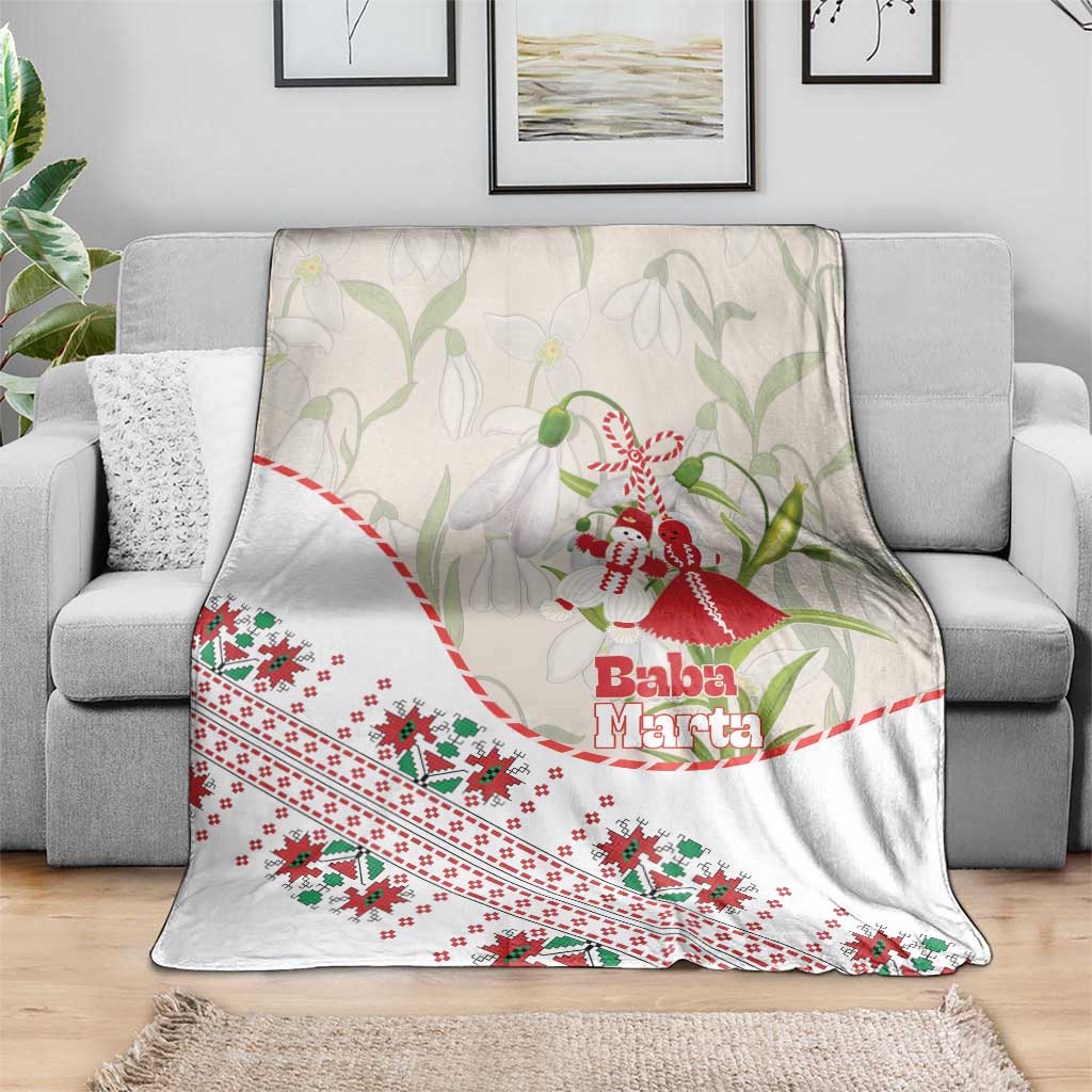 Baba Marta Bulgaria Blanket Martenitsa Snowdrop Shevitsa Folk Pattern