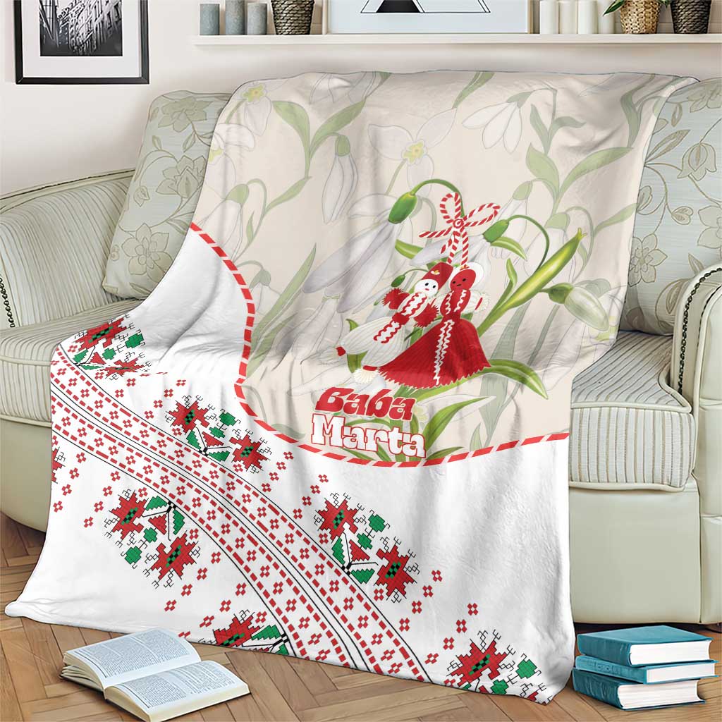 Baba Marta Bulgaria Blanket Martenitsa Snowdrop Shevitsa Folk Pattern